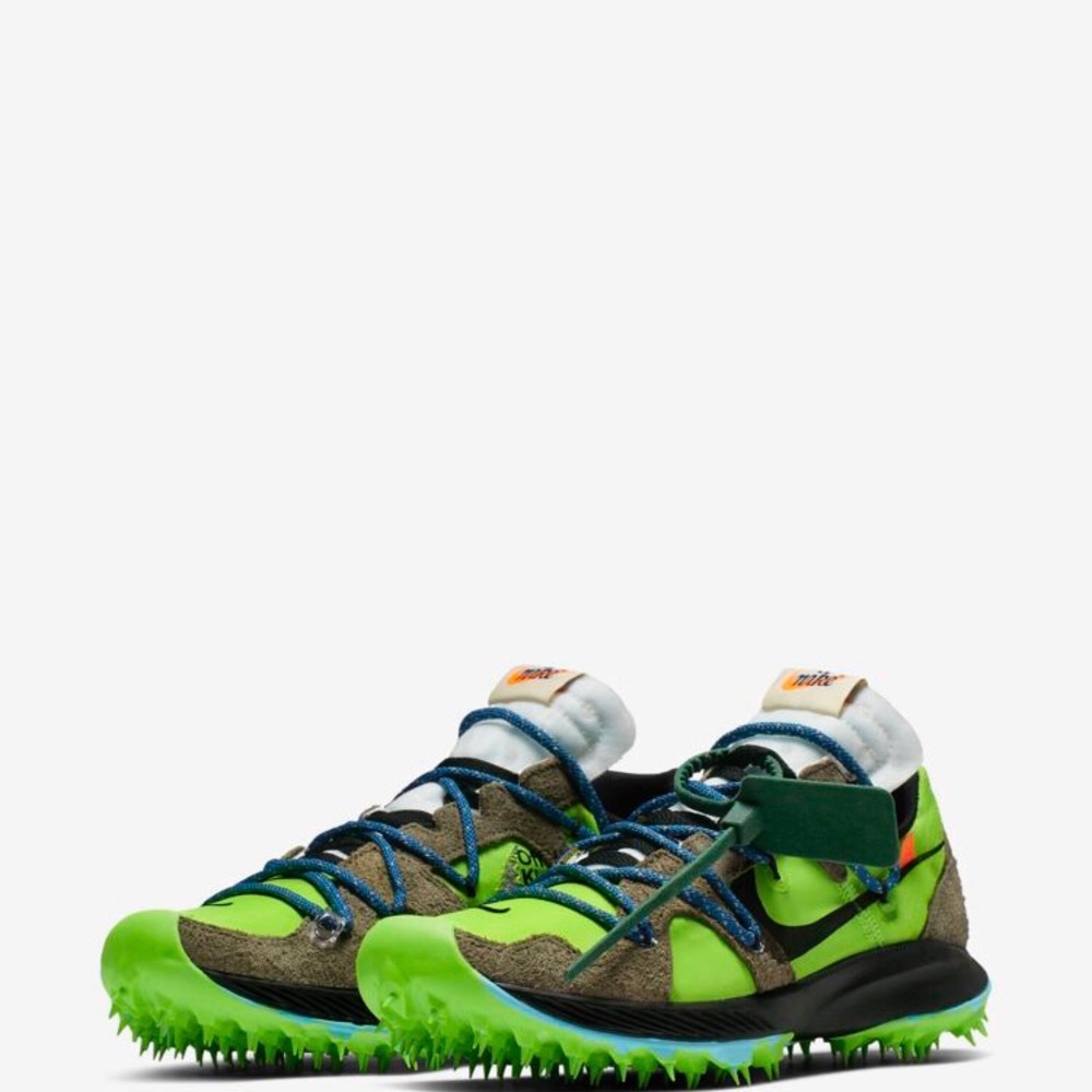 Off White x Nike zoom terra kiger 5 green